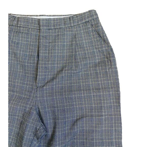 USA Made Lord Isaacs High Waist Pleated Pants Gray Tweed sz s - Picture 7 of 8